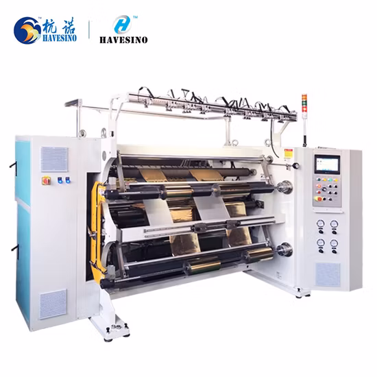 High Speed Slitting Rewinding Machine Slitter Rewinder for Jumbo Rolls in Flexible Packaging BOPP Pet CPP Paper Adhesive Label Slitter Max. 500mpm